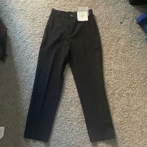 J.ing Pleated cropped black pants